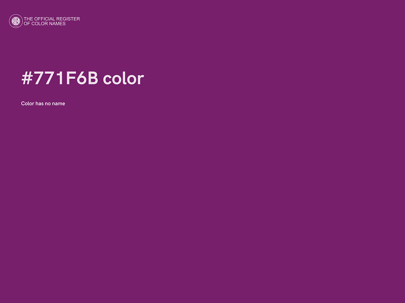#771F6B color image