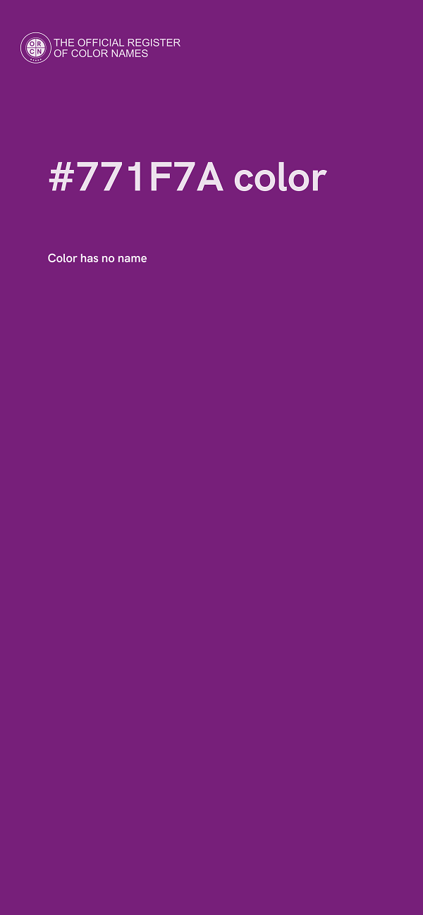 #771F7A color image