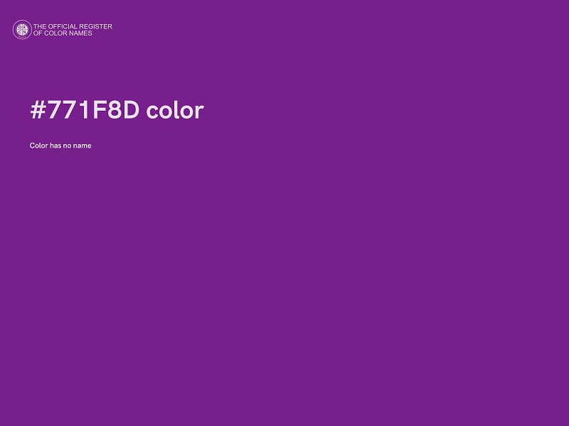 #771F8D color image