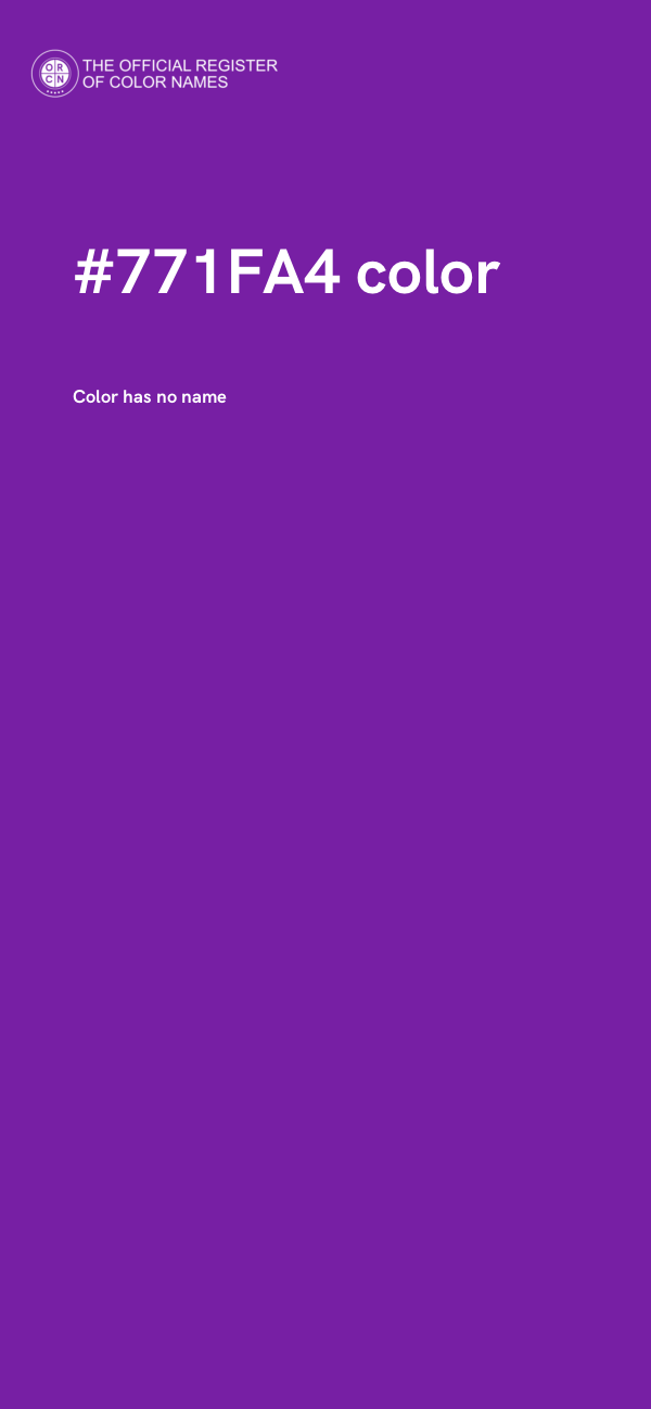 #771FA4 color image