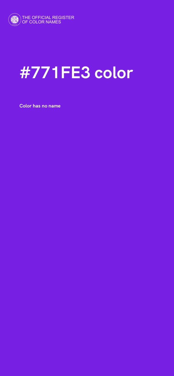 #771FE3 color image