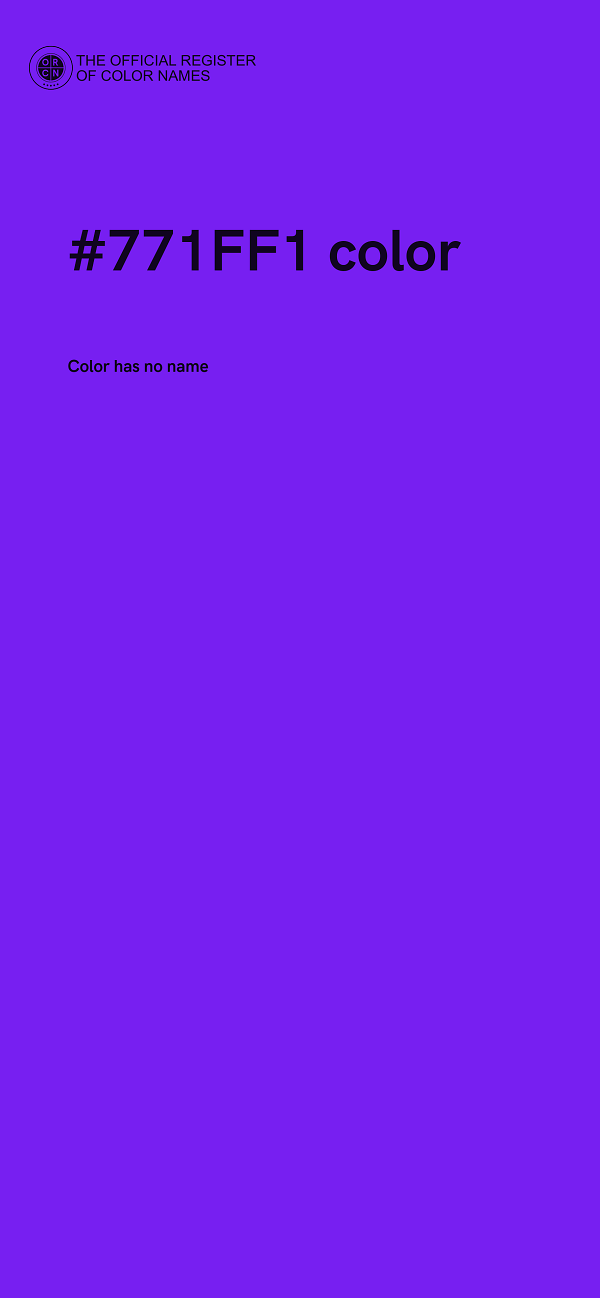 #771FF1 color image