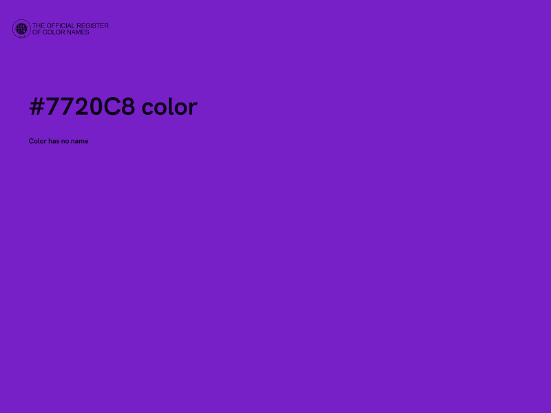 #7720C8 color image