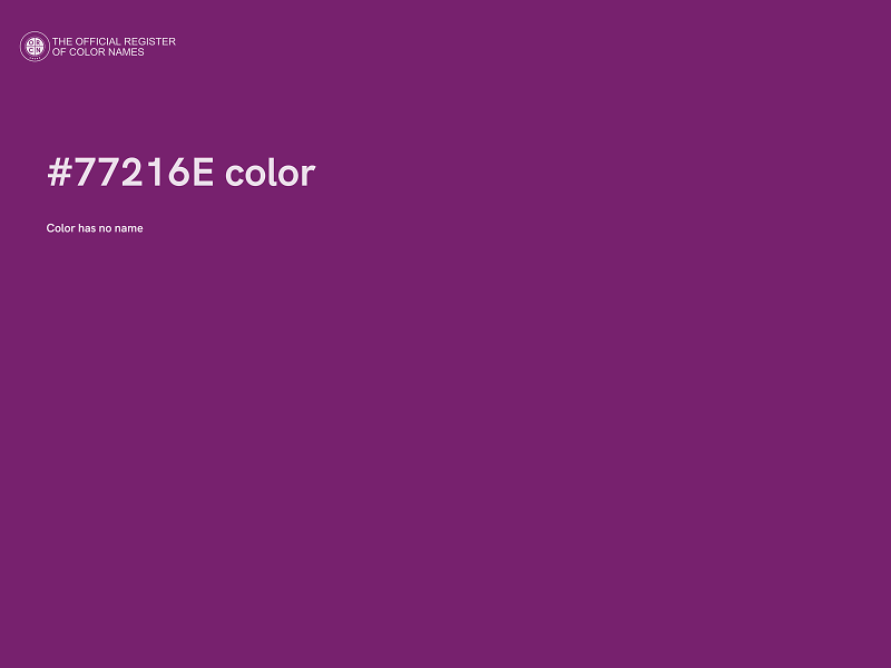 #77216E color image