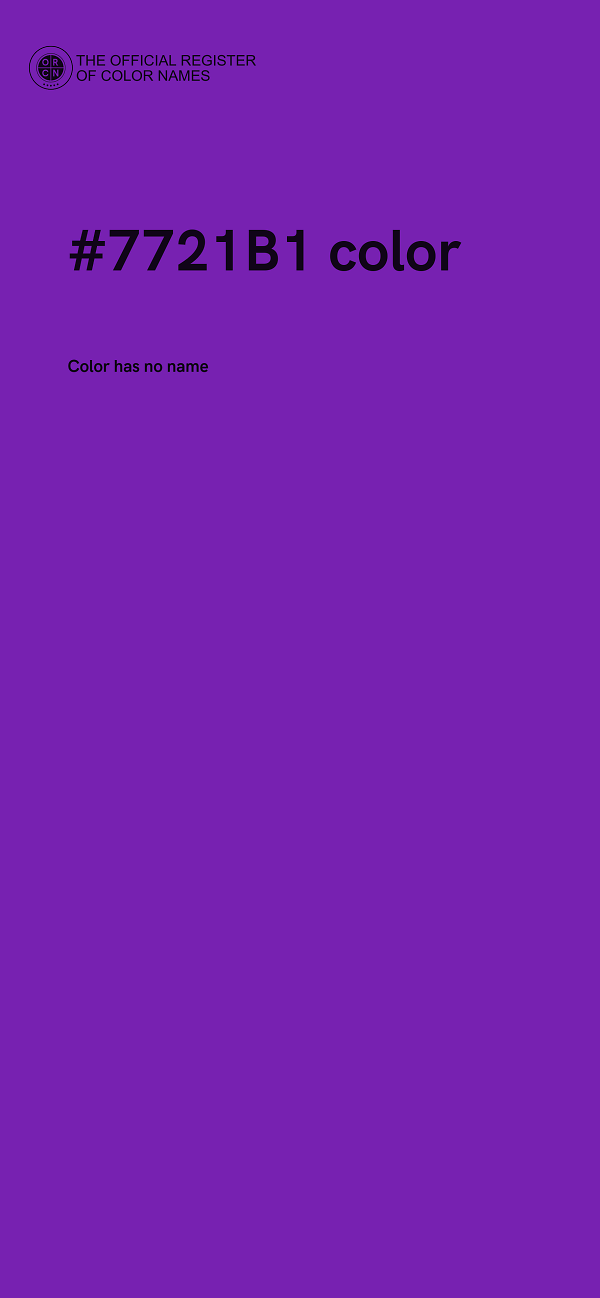 #7721B1 color image