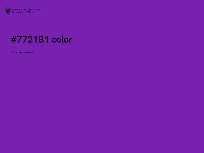 #7721B1 color image