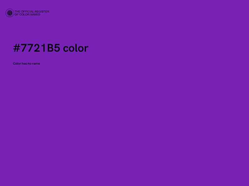 #7721B5 color image