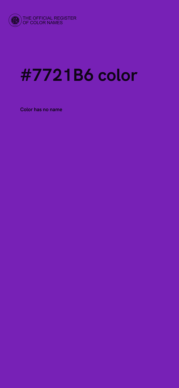 #7721B6 color image