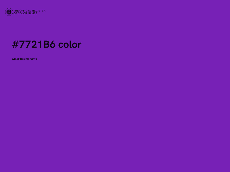 #7721B6 color image