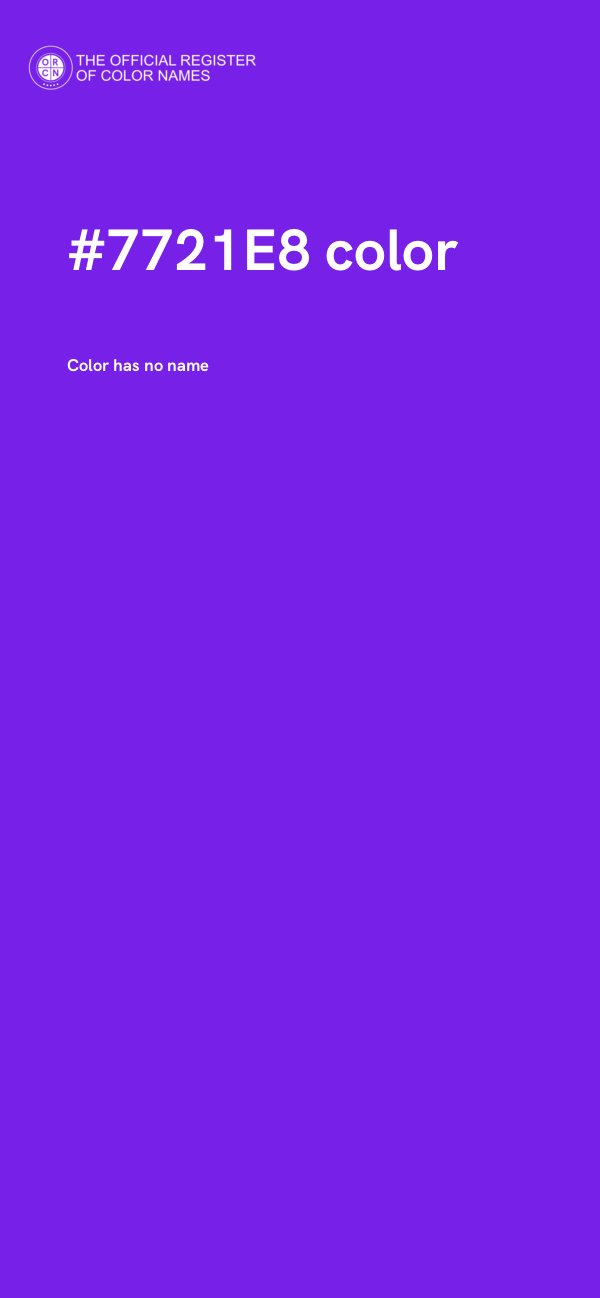 #7721E8 color image
