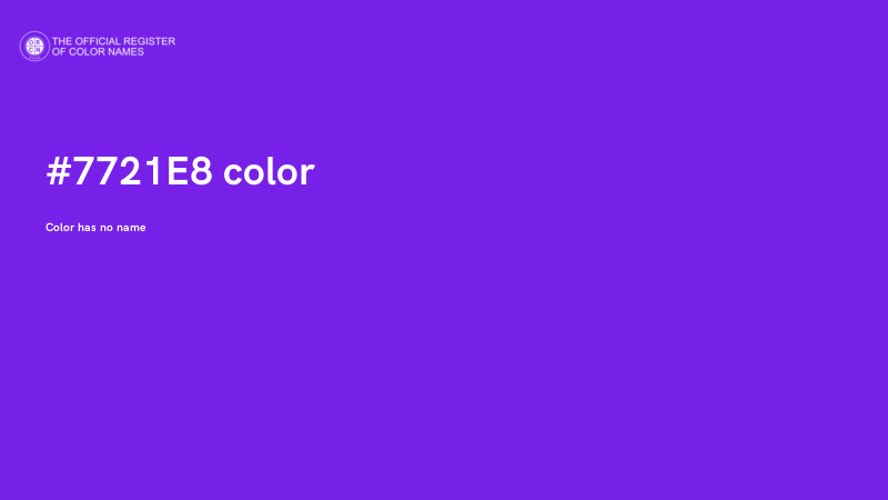 #7721E8 color image