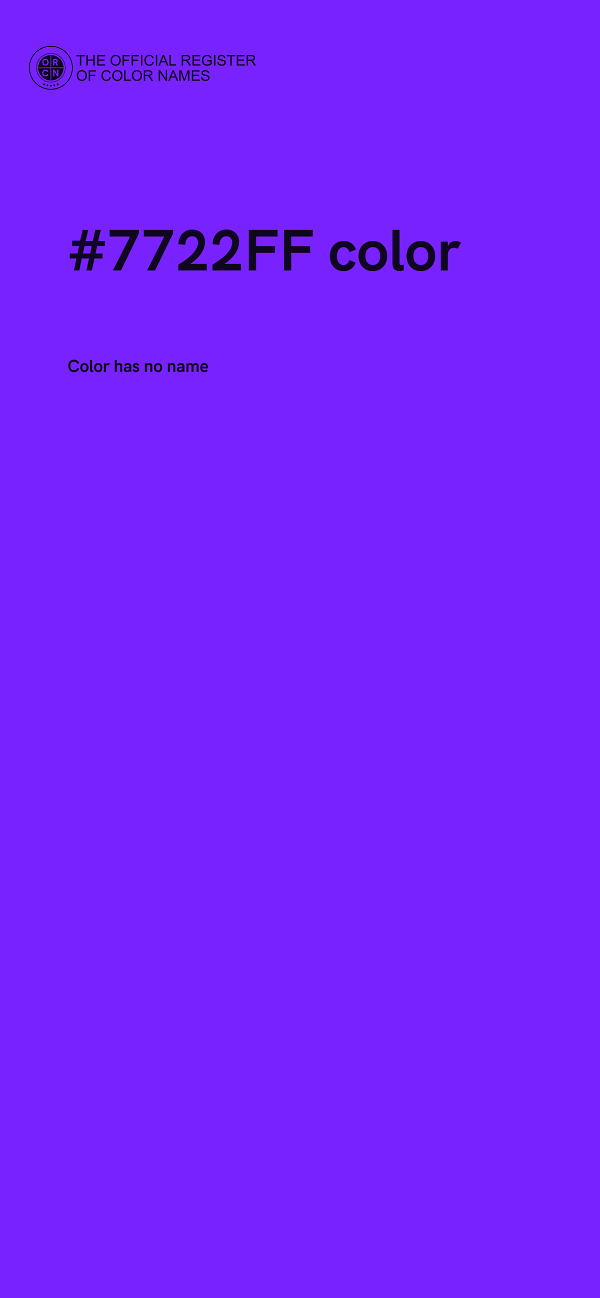 #7722FF color image