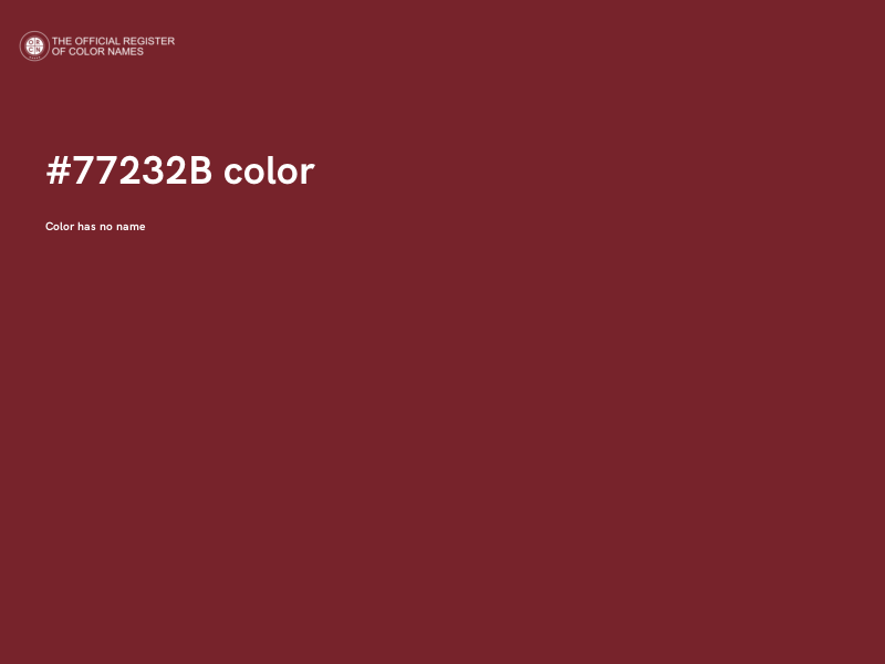 #77232B color image