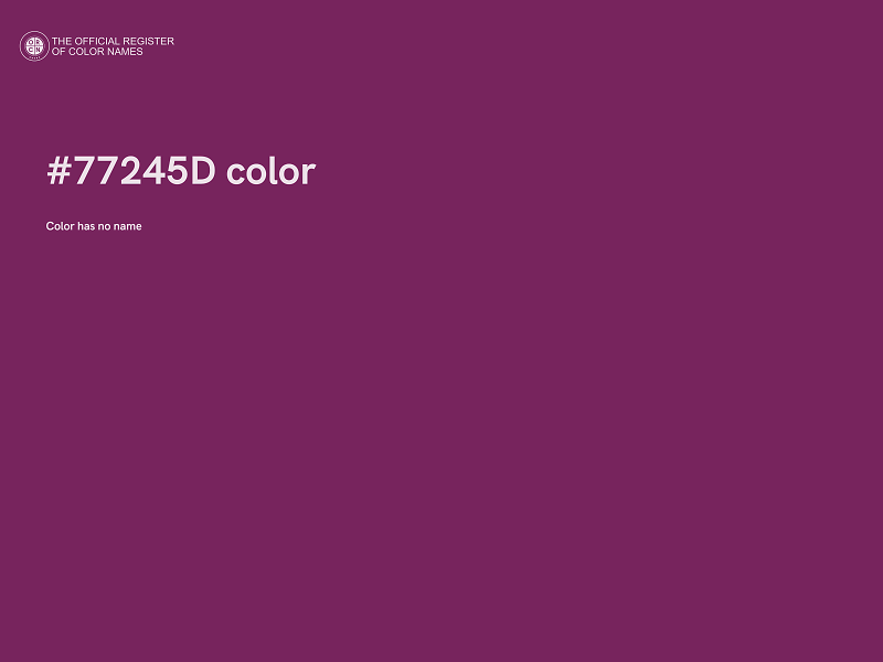 #77245D color image