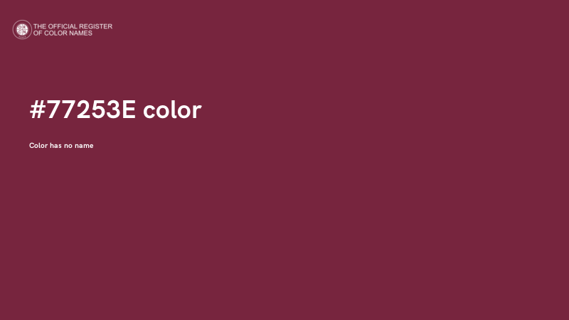#77253E color image