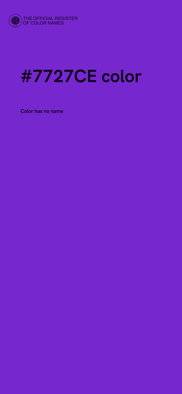 #7727CE color image