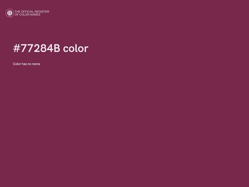 #77284B color image