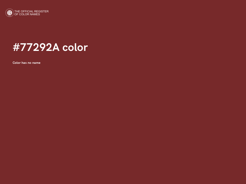 #77292A color image