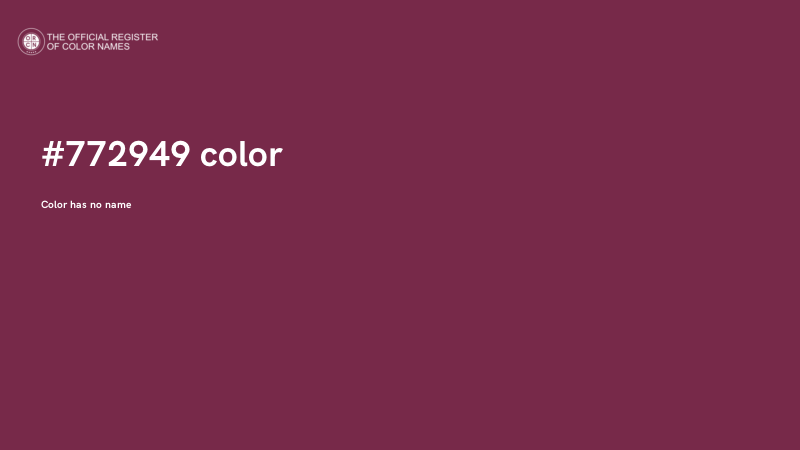 #772949 color image