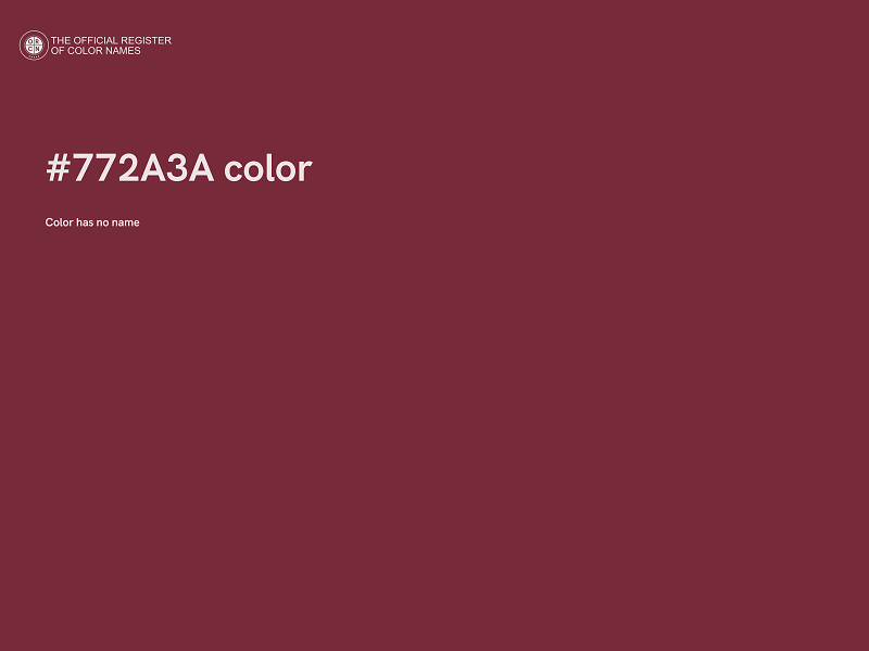 #772A3A color image