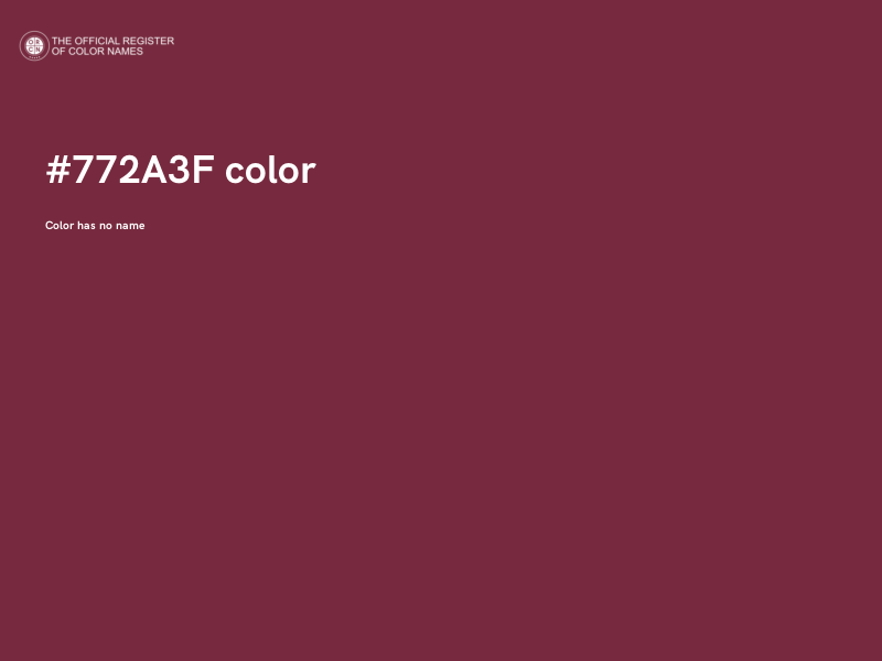 #772A3F color image