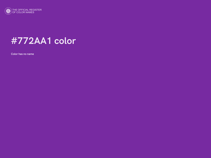 #772AA1 color image