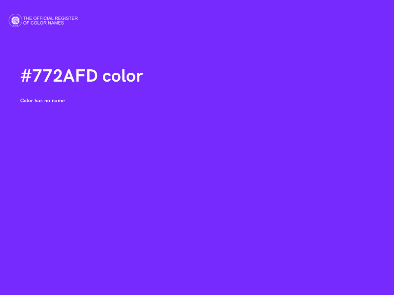 #772AFD color image