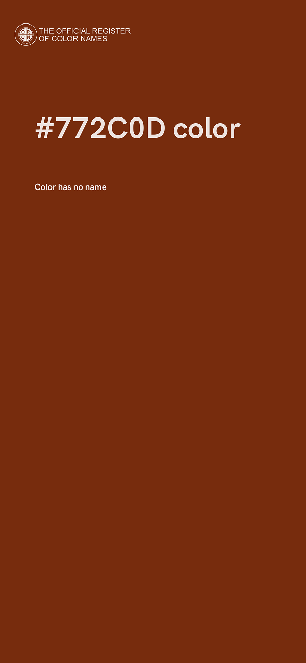 #772C0D color image