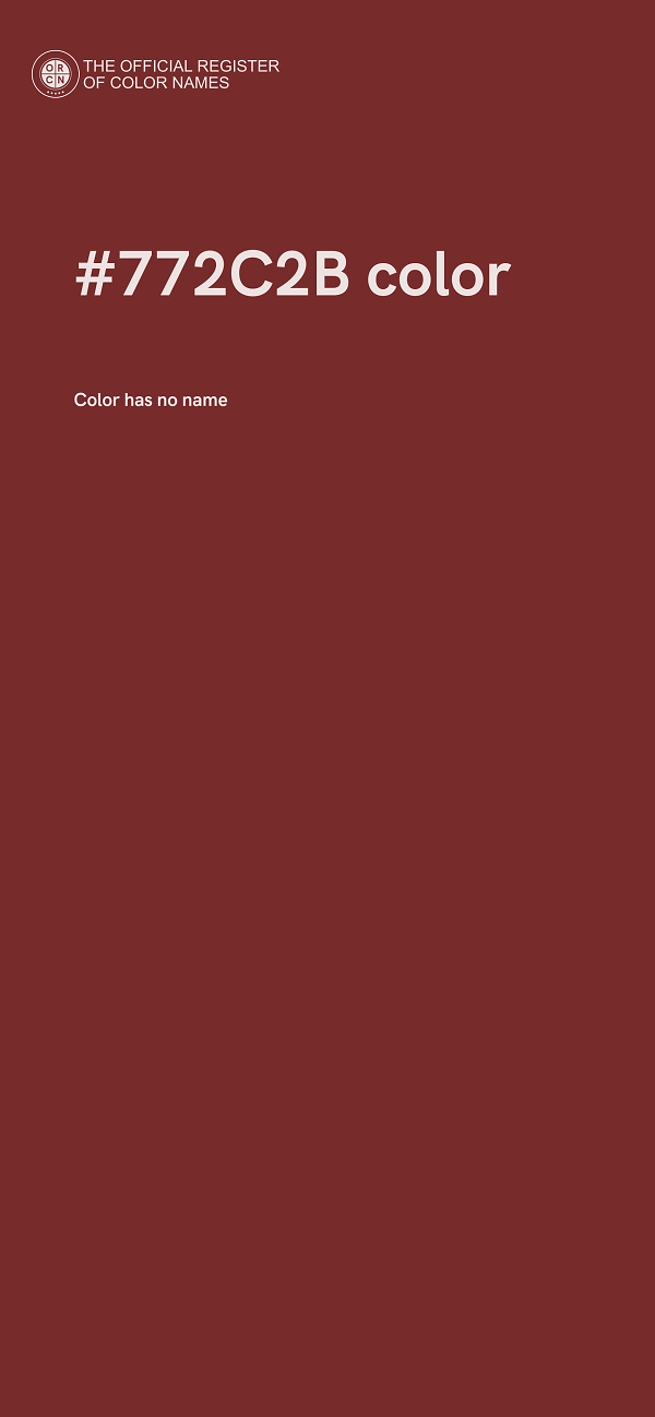 #772C2B color image