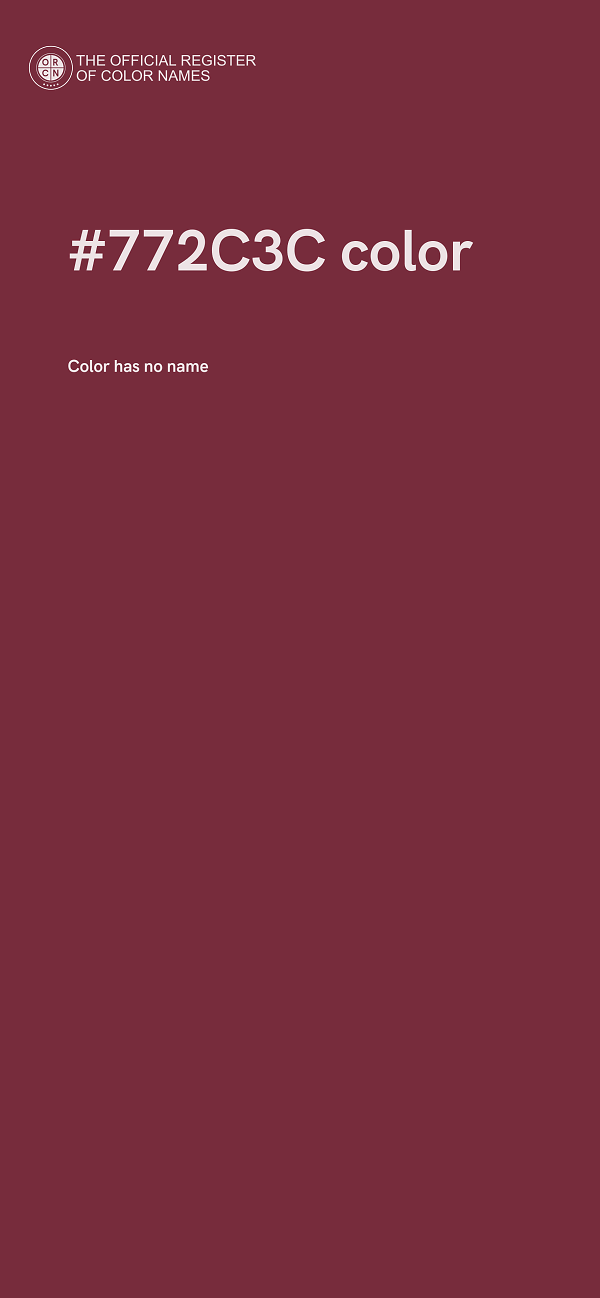 #772C3C color image