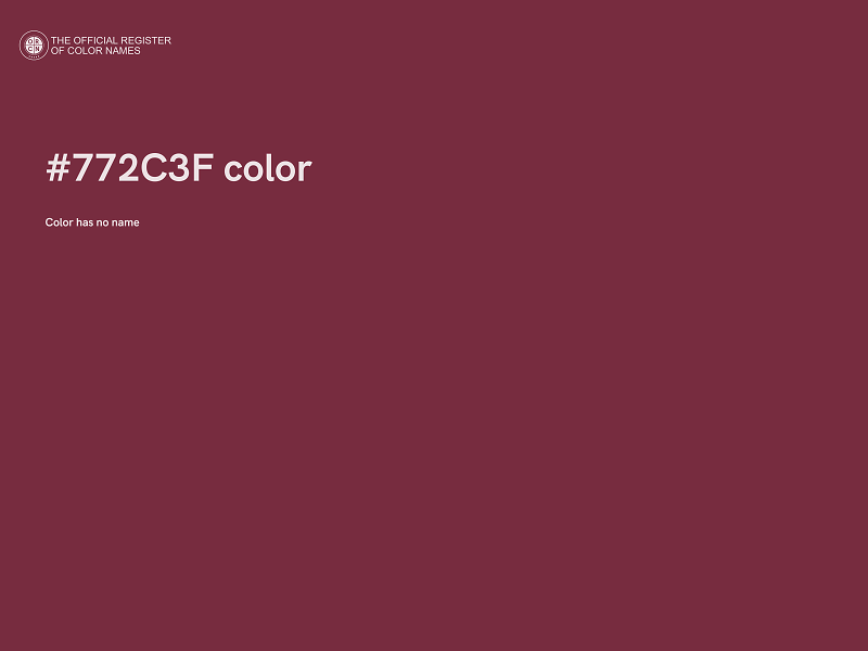 #772C3F color image