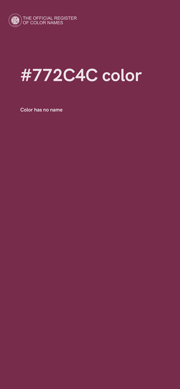 #772C4C color image
