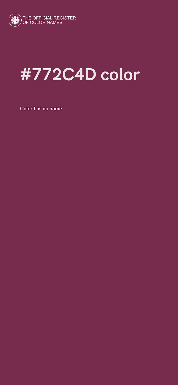 #772C4D color image