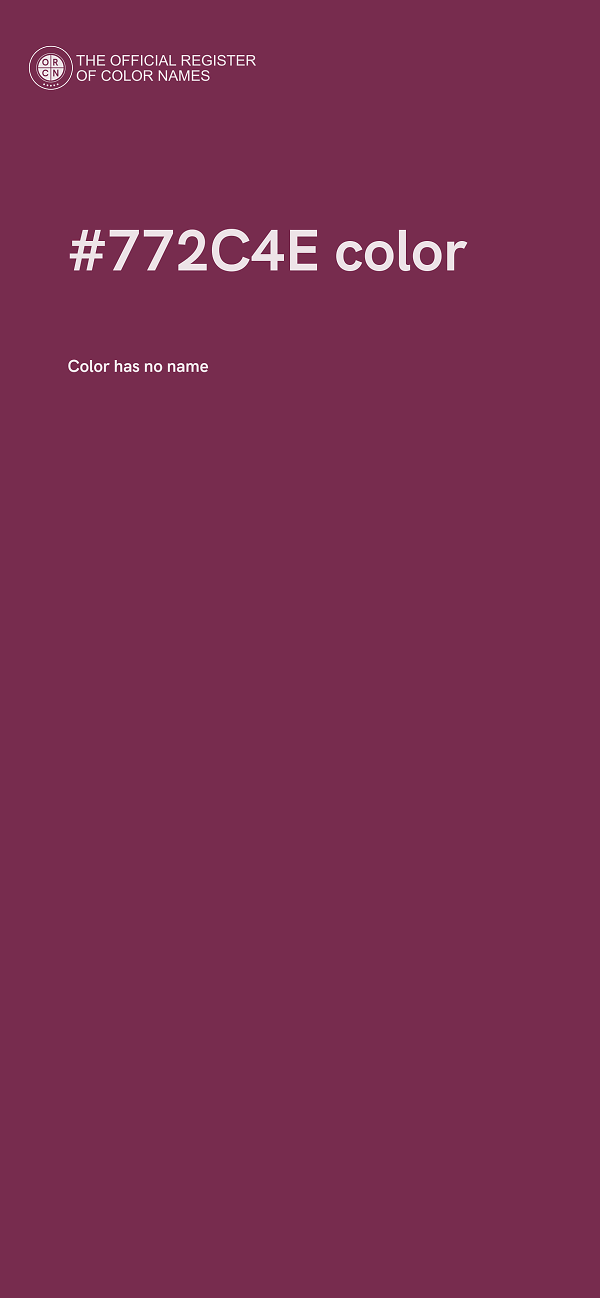 #772C4E color image