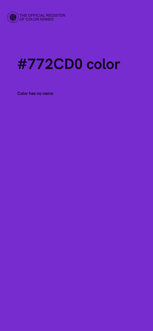#772CD0 color image