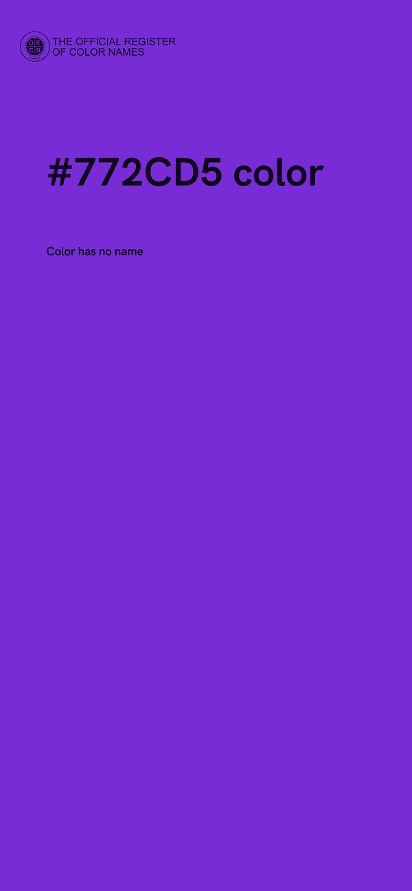 #772CD5 color image