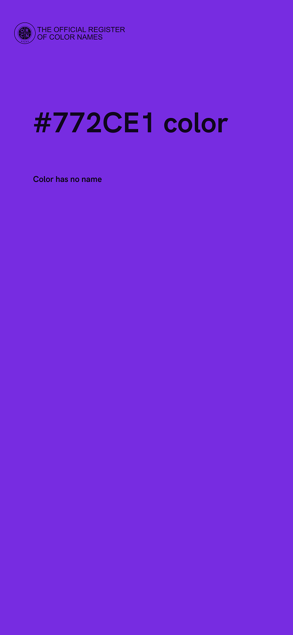 #772CE1 color image