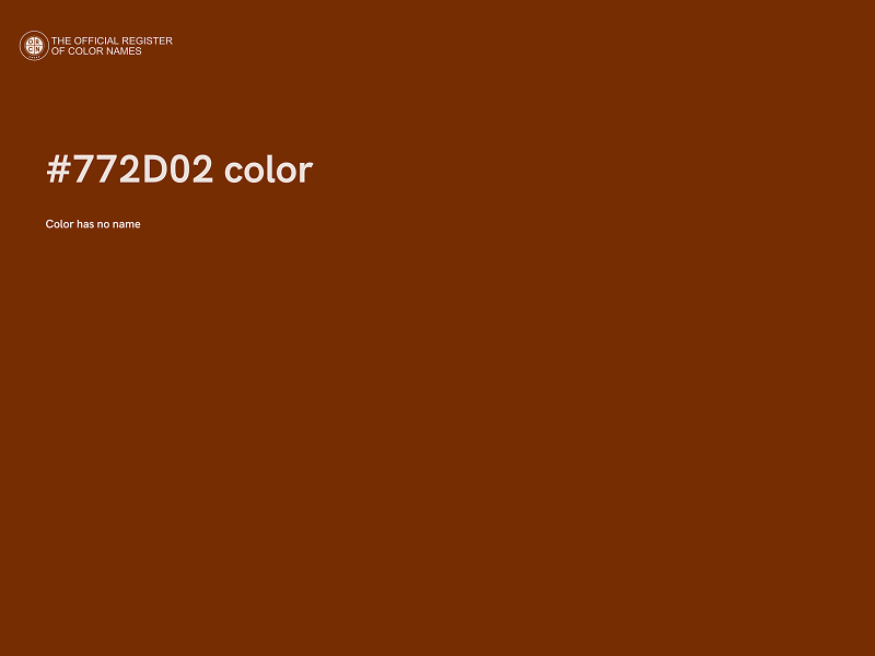 #772D02 color image