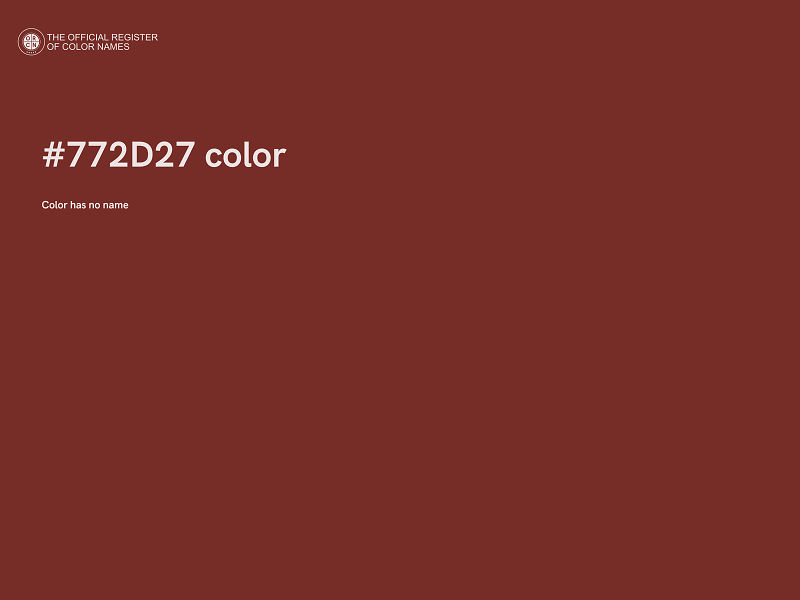 #772D27 color image