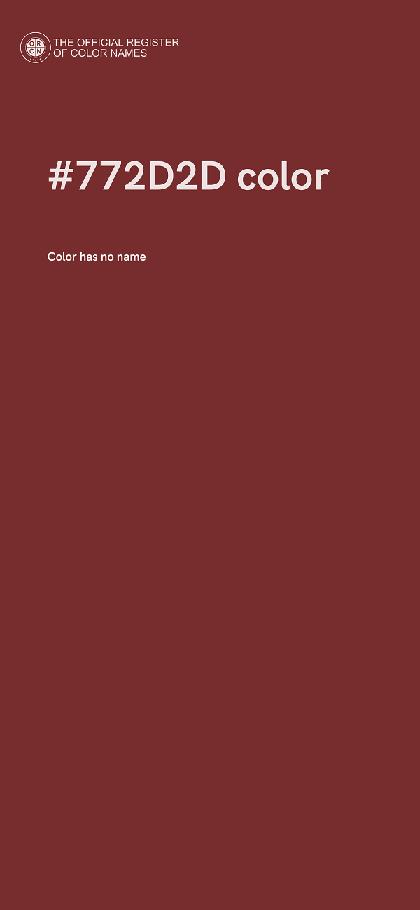 #772D2D color image