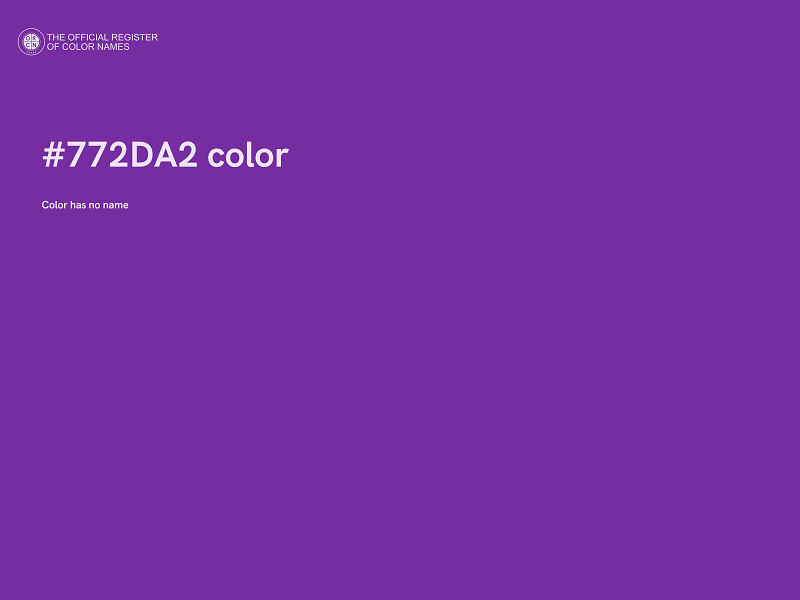 #772DA2 color image