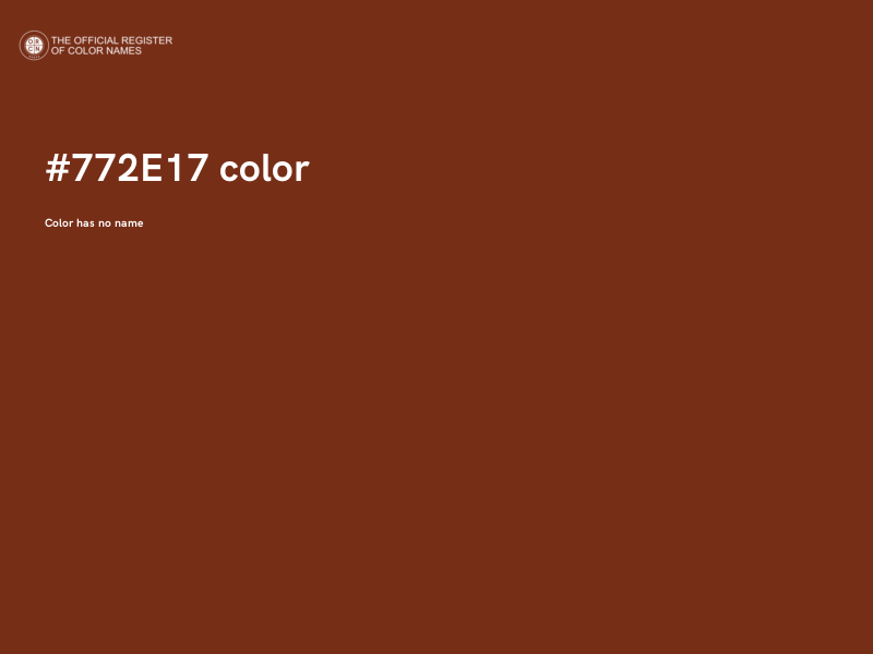 #772E17 color image