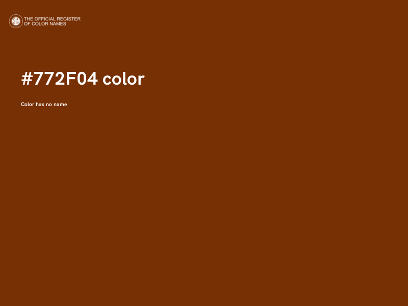 #772F04 color image
