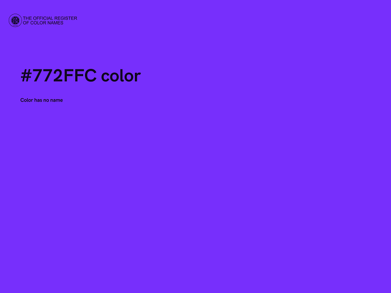 #772FFC color image