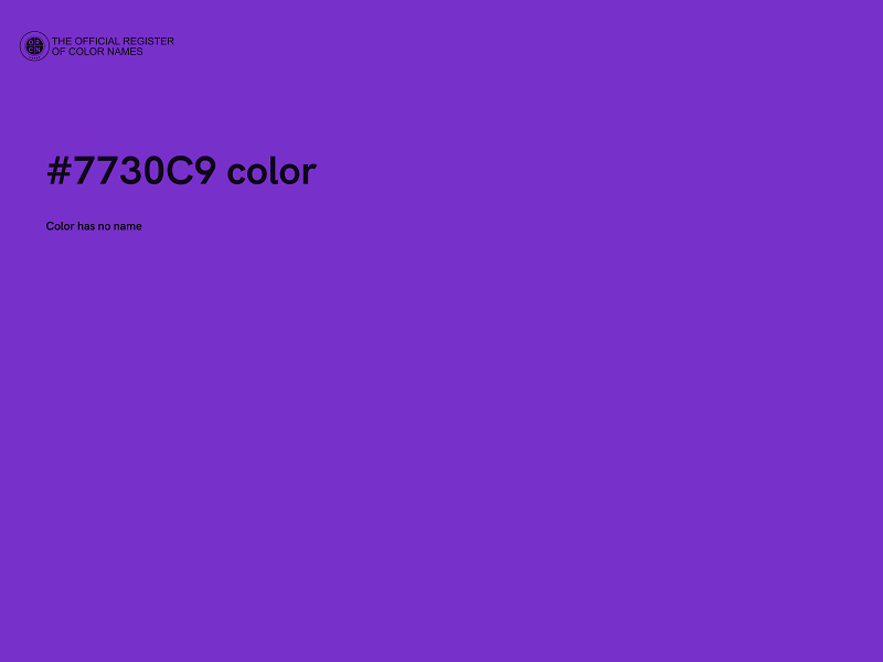 #7730C9 color image