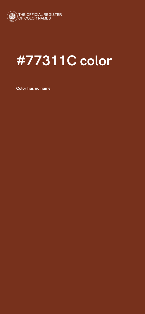 #77311C color image