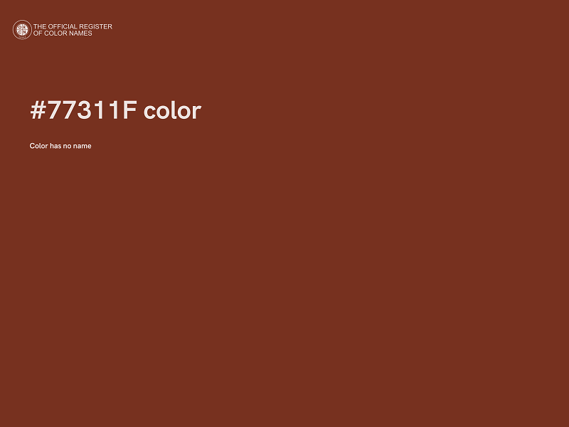 #77311F color image