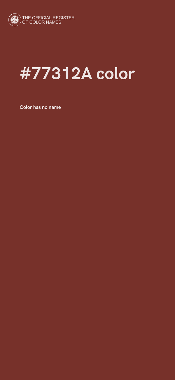 #77312A color image