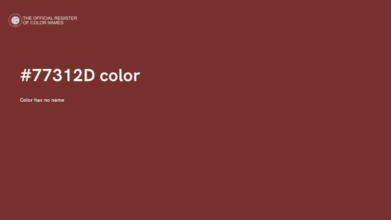 #77312D color image