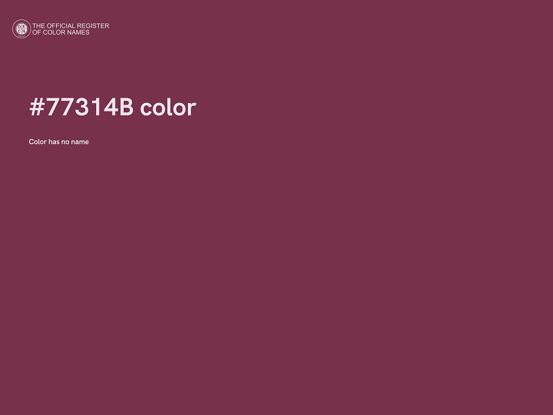 #77314B color image